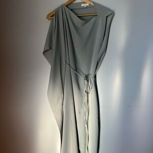 COS Seafoam asymmetrical Grecian dress
